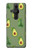 W3285 Avocado Fruit Pattern Hülle Schutzhülle Taschen und Leder Flip für Sony Xperia Pro-I