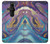 W3676 Colorful Abstract Marble Stone Hülle Schutzhülle Taschen und Leder Flip für Sony Xperia Pro-I