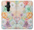 W3705 Pastel Floral Flower Hülle Schutzhülle Taschen und Leder Flip für Sony Xperia Pro-I