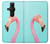 W3708 Pink Flamingo Hülle Schutzhülle Taschen und Leder Flip für Sony Xperia Pro-I
