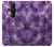 W3713 Purple Quartz Amethyst Graphic Printed Hülle Schutzhülle Taschen und Leder Flip für Sony Xperia Pro-I