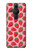 W3719 Strawberry Pattern Hülle Schutzhülle Taschen und Leder Flip für Sony Xperia Pro-I