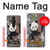 W3793 Cute Baby Panda Snow Painting Hülle Schutzhülle Taschen und Leder Flip für Sony Xperia Pro-I