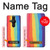 W3799 Cute Vertical Watercolor Rainbow Hülle Schutzhülle Taschen und Leder Flip für Sony Xperia Pro-I