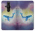 W3802 Dream Whale Pastel Fantasy Hülle Schutzhülle Taschen und Leder Flip für Sony Xperia Pro-I