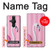 W3805 Flamingo Pink Pastel Hülle Schutzhülle Taschen und Leder Flip für Sony Xperia Pro-I