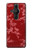 W3817 Red Floral Cherry blossom Pattern Hülle Schutzhülle Taschen und Leder Flip für Sony Xperia Pro-I