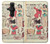 W3820 Vintage Cowgirl Fashion Paper Doll Hülle Schutzhülle Taschen und Leder Flip für Sony Xperia Pro-I