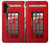 W0058 British Red Telephone Box Hülle Schutzhülle Taschen und Leder Flip für Samsung Galaxy A13 4G