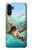 W1377 Ocean Sea Turtle Hülle Schutzhülle Taschen und Leder Flip für Samsung Galaxy A13 4G