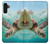 W1377 Ocean Sea Turtle Hülle Schutzhülle Taschen und Leder Flip für Samsung Galaxy A13 4G