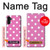 W2358 Pink Polka Dots Hülle Schutzhülle Taschen und Leder Flip für Samsung Galaxy A13 4G