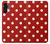 W2951 Red Polka Dots Hülle Schutzhülle Taschen und Leder Flip für Samsung Galaxy A13 4G