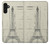 W3474 Eiffel Architectural Drawing Hülle Schutzhülle Taschen und Leder Flip für Samsung Galaxy A13 4G