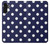 W3533 Blue Polka Dot Hülle Schutzhülle Taschen und Leder Flip für Samsung Galaxy A13 4G