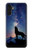W3555 Wolf Howling Million Star Hülle Schutzhülle Taschen und Leder Flip für Samsung Galaxy A13 4G