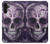 W3582 Purple Sugar Skull Hülle Schutzhülle Taschen und Leder Flip für Samsung Galaxy A13 4G