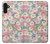 W3688 Floral Flower Art Pattern Hülle Schutzhülle Taschen und Leder Flip für Samsung Galaxy A13 4G