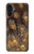 W3691 Gold Peacock Feather Hülle Schutzhülle Taschen und Leder Flip für Samsung Galaxy A13 4G