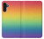 W3698 LGBT Gradient Pride Flag Hülle Schutzhülle Taschen und Leder Flip für Samsung Galaxy A13 4G
