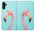 W3708 Pink Flamingo Hülle Schutzhülle Taschen und Leder Flip für Samsung Galaxy A13 4G