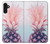 W3711 Pink Pineapple Hülle Schutzhülle Taschen und Leder Flip für Samsung Galaxy A13 4G