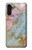 W3717 Rose Gold Blue Pastel Marble Graphic Printed Hülle Schutzhülle Taschen und Leder Flip für Samsung Galaxy A13 4G