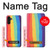 W3799 Cute Vertical Watercolor Rainbow Hülle Schutzhülle Taschen und Leder Flip für Samsung Galaxy A13 4G