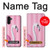W3805 Flamingo Pink Pastel Hülle Schutzhülle Taschen und Leder Flip für Samsung Galaxy A13 4G