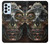 W1685 Steampunk Skull Head Hülle Schutzhülle Taschen und Leder Flip für Samsung Galaxy A23