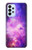 W2207 Milky Way Galaxy Hülle Schutzhülle Taschen und Leder Flip für Samsung Galaxy A23