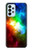 W2312 Colorful Rainbow Space Galaxy Hülle Schutzhülle Taschen und Leder Flip für Samsung Galaxy A23