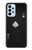 W3152 Black Ace of Spade Hülle Schutzhülle Taschen und Leder Flip für Samsung Galaxy A23