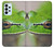 W3845 Green frog Hülle Schutzhülle Taschen und Leder Flip für Samsung Galaxy A23