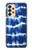 W3671 Blue Tie Dye Hülle Schutzhülle Taschen und Leder Flip für Samsung Galaxy A33 5G