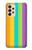 W3678 Colorful Rainbow Vertical Hülle Schutzhülle Taschen und Leder Flip für Samsung Galaxy A33 5G