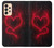 W3682 Devil Heart Hülle Schutzhülle Taschen und Leder Flip für Samsung Galaxy A33 5G