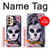 W3821 Sugar Skull Steam Punk Girl Gothic Hülle Schutzhülle Taschen und Leder Flip für Samsung Galaxy A33 5G