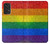 W2683 Rainbow LGBT Pride Flag Hülle Schutzhülle Taschen und Leder Flip für Samsung Galaxy A53 5G