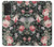 W2727 Vintage Rose Pattern Hülle Schutzhülle Taschen und Leder Flip für Samsung Galaxy A53 5G