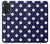 W3533 Blue Polka Dot Hülle Schutzhülle Taschen und Leder Flip für Samsung Galaxy A53 5G