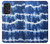 W3671 Blue Tie Dye Hülle Schutzhülle Taschen und Leder Flip für Samsung Galaxy A53 5G