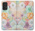 W3705 Pastel Floral Flower Hülle Schutzhülle Taschen und Leder Flip für Samsung Galaxy A53 5G