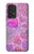 W3710 Pink Love Heart Hülle Schutzhülle Taschen und Leder Flip für Samsung Galaxy A53 5G
