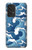 W3751 Wave Pattern Hülle Schutzhülle Taschen und Leder Flip für Samsung Galaxy A53 5G