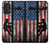 W3803 Electrician Lineman American Flag Hülle Schutzhülle Taschen und Leder Flip für Samsung Galaxy A53 5G