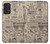 W3819 Retro Vintage Paper Hülle Schutzhülle Taschen und Leder Flip für Samsung Galaxy A53 5G