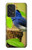W3839 Bluebird of Happiness Blue Bird Hülle Schutzhülle Taschen und Leder Flip für Samsung Galaxy A53 5G