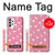 W2858 Pink Flamingo Pattern Hülle Schutzhülle Taschen und Leder Flip für Samsung Galaxy A73 5G