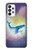 W3802 Dream Whale Pastel Fantasy Hülle Schutzhülle Taschen und Leder Flip für Samsung Galaxy A73 5G